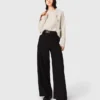 Pantalon met wijde pijpen