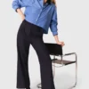 Pantalon met wijde pijpen