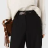 Pantalon met wijde pijpen