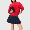 Paris New York Lettering Sweatshirt