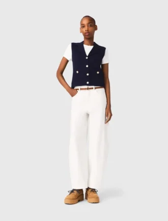 Polo-gebreid vest
