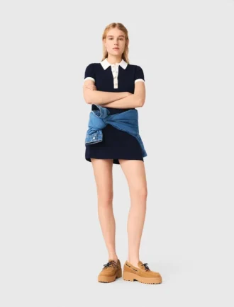 Polojurk met contrasterende bies