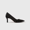 Pumps met strass en spitse neus