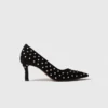 Pumps met strass en spitse neus