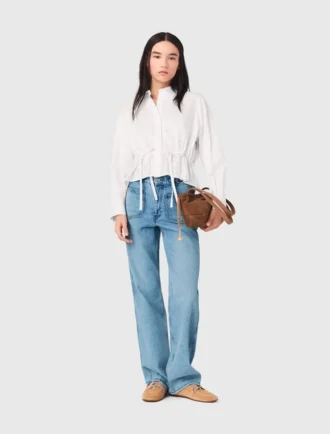 Rechte jeans met kettingen
