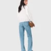 Rechte jeans met kettingen