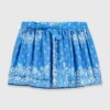 Rok met ruches en print