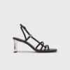 Sandalen met metalen hak en bandjes