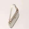 Sarah-clutch van metallic leer