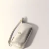 Sarah-clutch van metallic leer