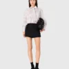 Shirt met strasssteentjes en afneembare stropdas