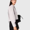 Shirt met strasssteentjes en afneembare stropdas