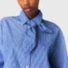 Shirt met strasssteentjes en afneembare stropdas