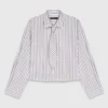 Shirt met strasssteentjes en afneembare stropdas