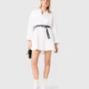 Shirtjurk met contrasterende riem