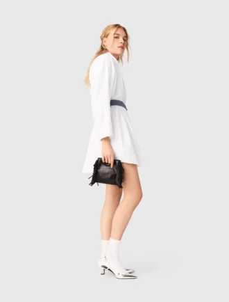 Shirtjurk met contrasterende riem