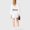 Shirtjurk met contrasterende riem