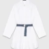 Shirtjurk met contrasterende riem