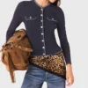 Geribbeld gebreid vest