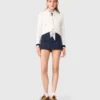 Skort met gelaagde versiering
