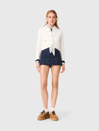 Skort met gelaagde versiering