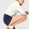 Skort met gelaagde versiering