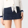 Skort met gelaagde versiering