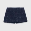 Skort met gelaagde versiering