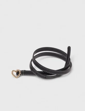 Smalle hartvormige riem