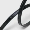 Smalle leren riem met krokodillenprint