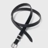 Smalle riem met diamantgesp