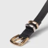 Smalle riem met vierkante gesp