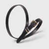 Smalle riem met vierkante gesp