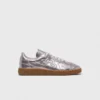 Sneakers van metallic leer