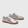 Sneakers van metallic leer