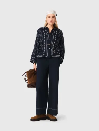 Soepelvallend shirt met print