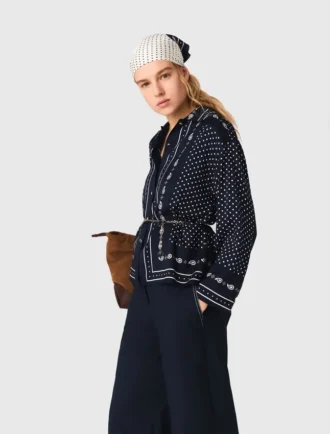 Soepelvallend shirt met print