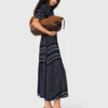 Soepelvallende maxi-jurk met patroon