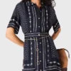 Soepelvallende maxi-jurk met patroon