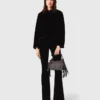 Stretch velours broek