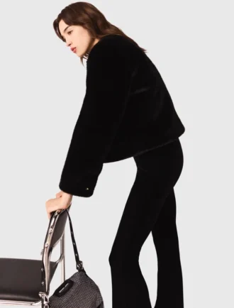 Stretch velours broek