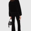 Stretch velours broek