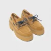 Suède platform bootschoenen
