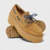 Suède platform bootschoenen