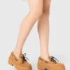 Suède platform bootschoenen