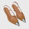Suède pumps met metallic neus