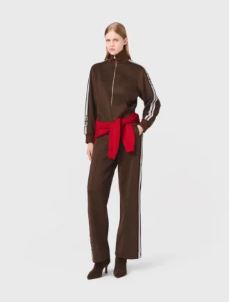 Sweatshirt met rechte strepen