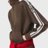 Sweatshirt met rechte strepen