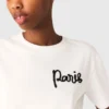 T-shirt met geborduurd Parijs-logo