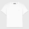 T-shirt met klein geborduurd logo